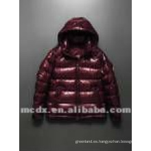 Forme la chaqueta brillante del ganso del mens abajo